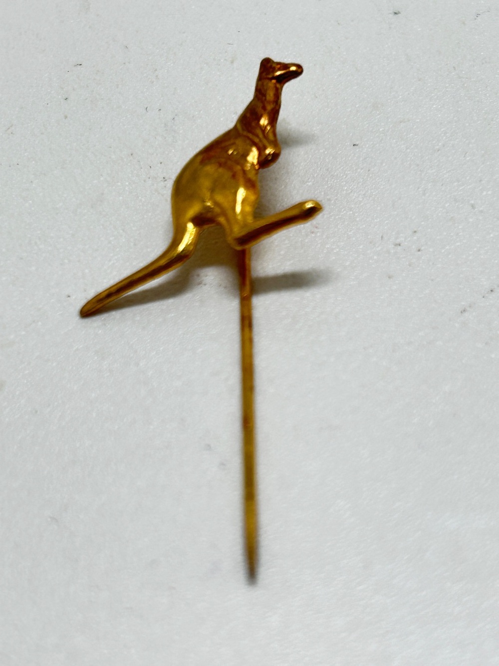 Vintage, Small Gold Kangaroo Stick Pin